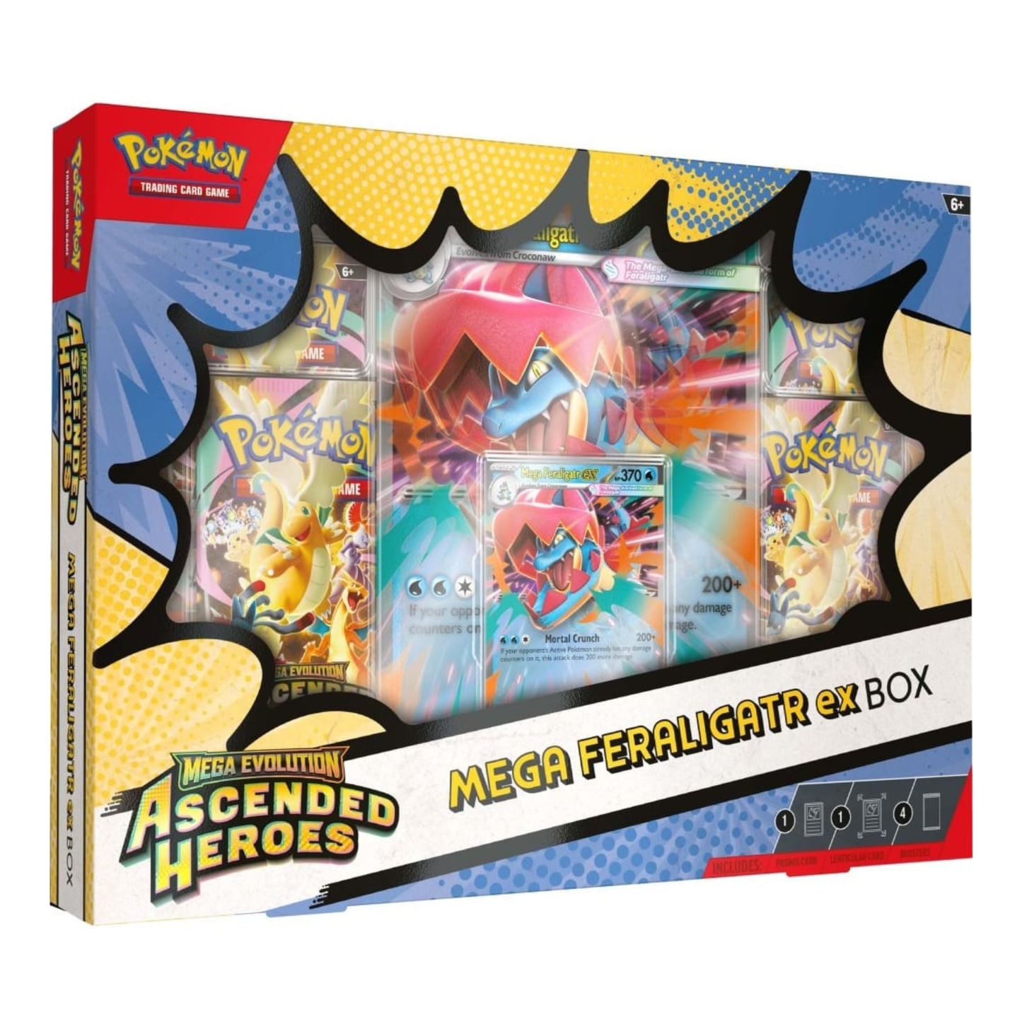 Pokémon TCG – Ascended Heroes Mega ex Box (Emboar / Meganium / Feraligatr) | Pre-Order