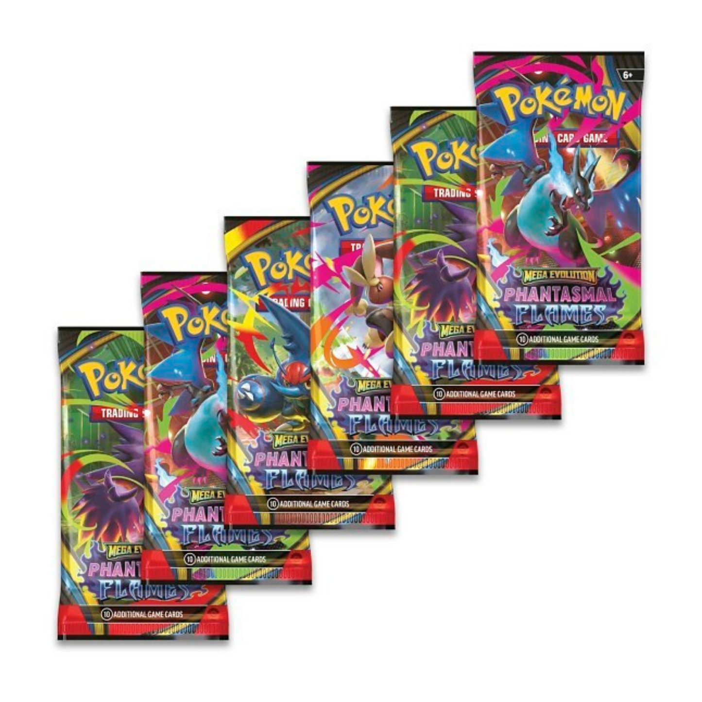 Pokémon TCG: Phantasmal Flames Booster Bundle (6 Packs) | English