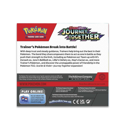 Pokemon TCG Scarlet & Violet Journey Together Enhanced Booster Display Box (36 Packs + N’s Reshiram Promo) Sealed