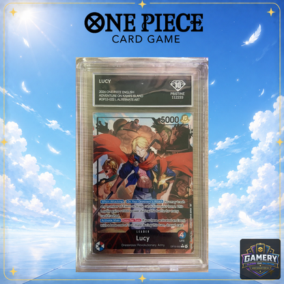 Lucy OP15-002 Alternate Art – Alpha Card Grading Pristine 10+ - Perfect Sub-Grading
