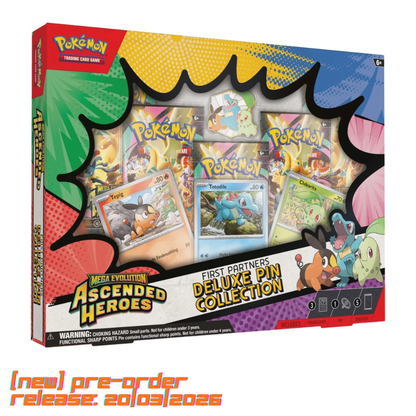 Pokémon TCG – Ascended Heroes First Partners Deluxe Pin Collection | Pre-Order
